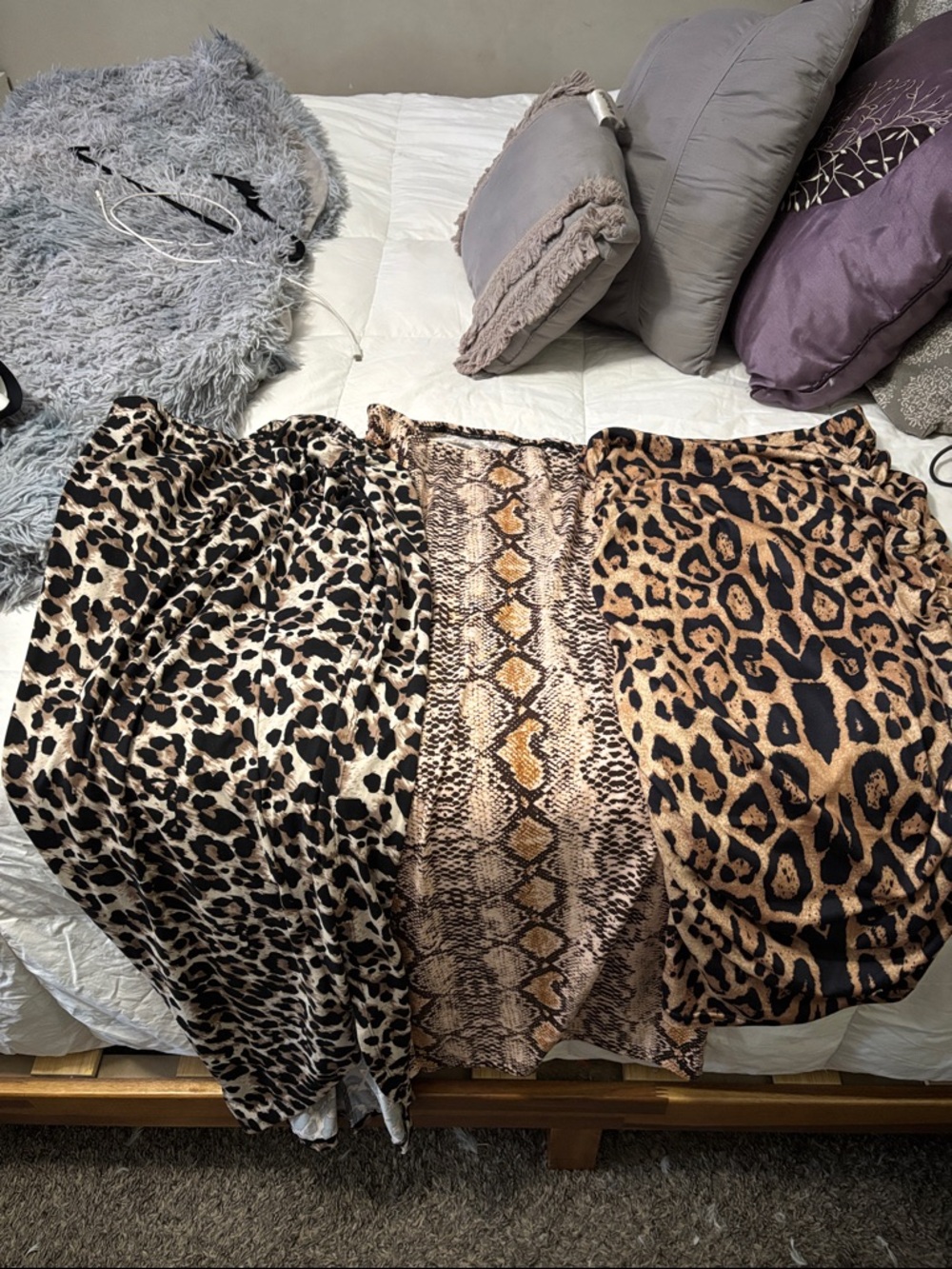 3 Animal Print Midi Skirts